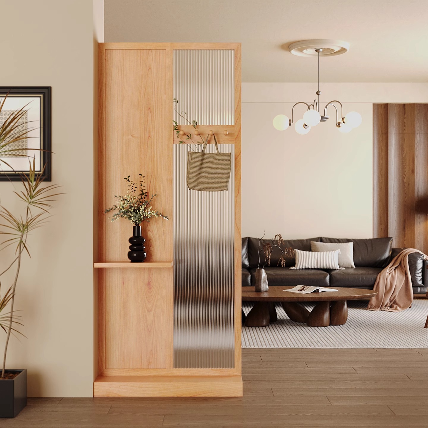 Chinese Solid Wood Entrance En - Shoji Screen Divider ulasan dan harga