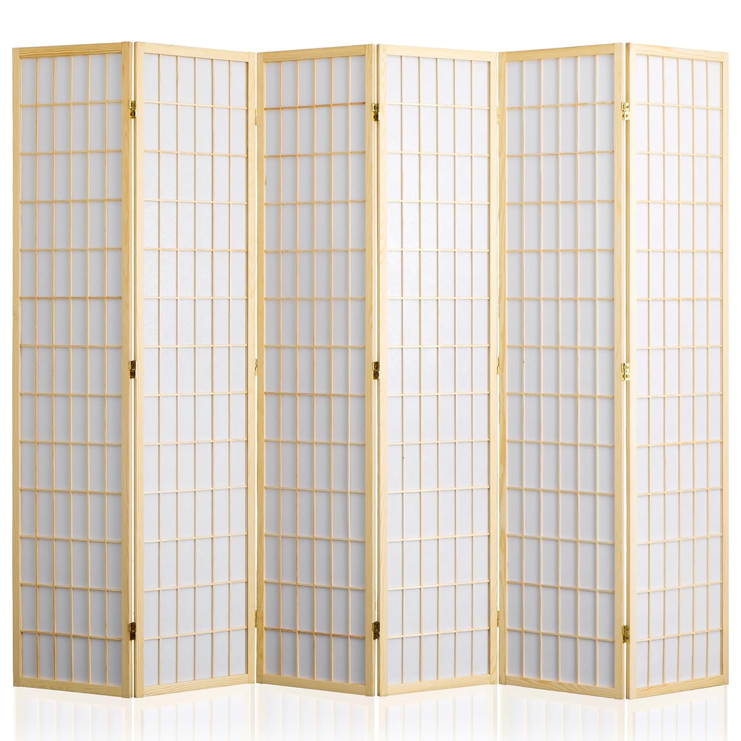 6 Panel Folding Room Divider P - Shoji Screen Divider ulasan dan harga