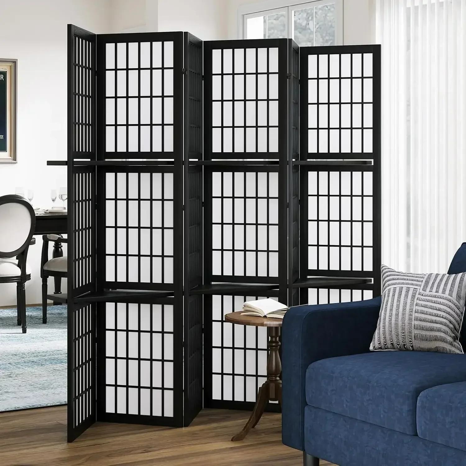 6 Panel 5.6ft Folding Portable - Shoji Screen Divider ulasan dan harga