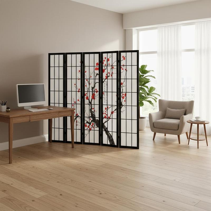Japanese Shoji Screen 6 Panel  - Shoji Screen Divider ulasan dan harga