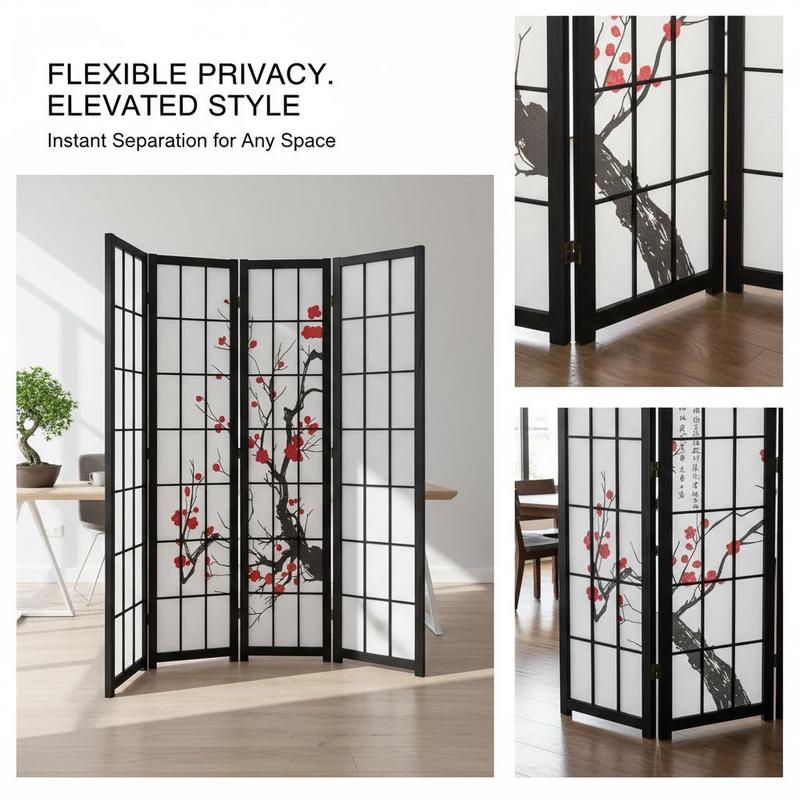 Japanese Shoji Screen 6 Panel  - Shoji Screen Divider ulasan dan harga