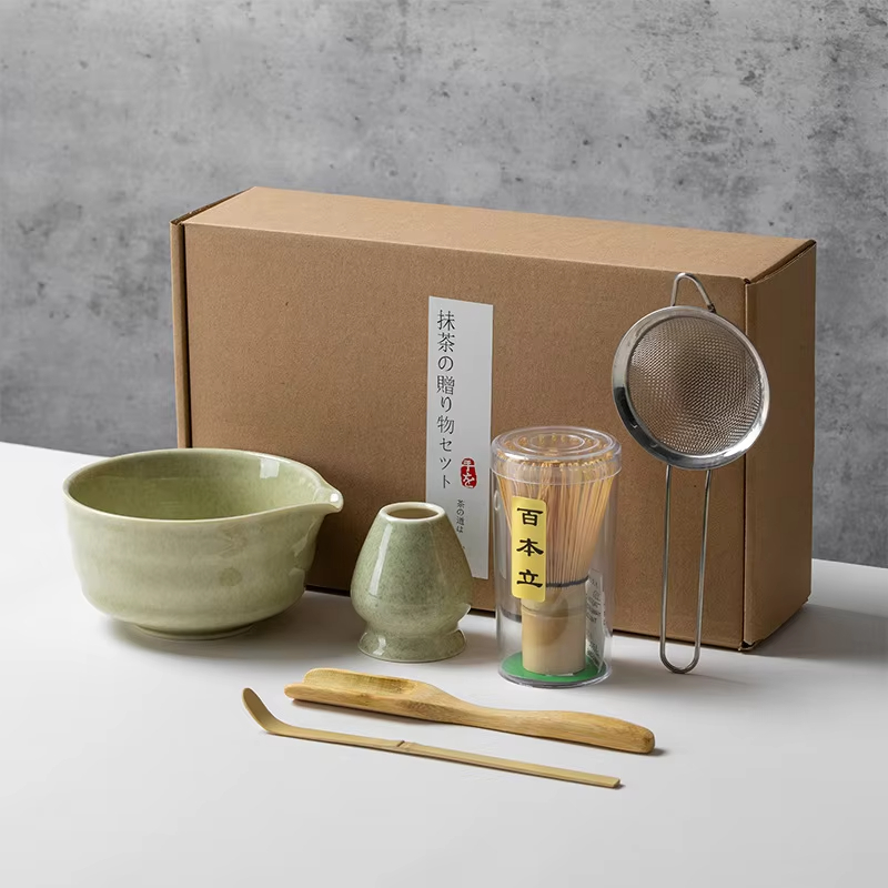 Japanese Style Matcha Tea Set  - Bamboo Whisk Chasen ulasan dan harga