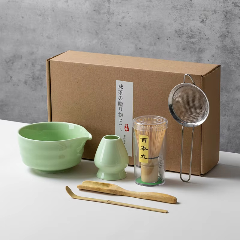 Japanese Style Matcha Tea Set  - Bamboo Whisk Chasen ulasan dan harga
