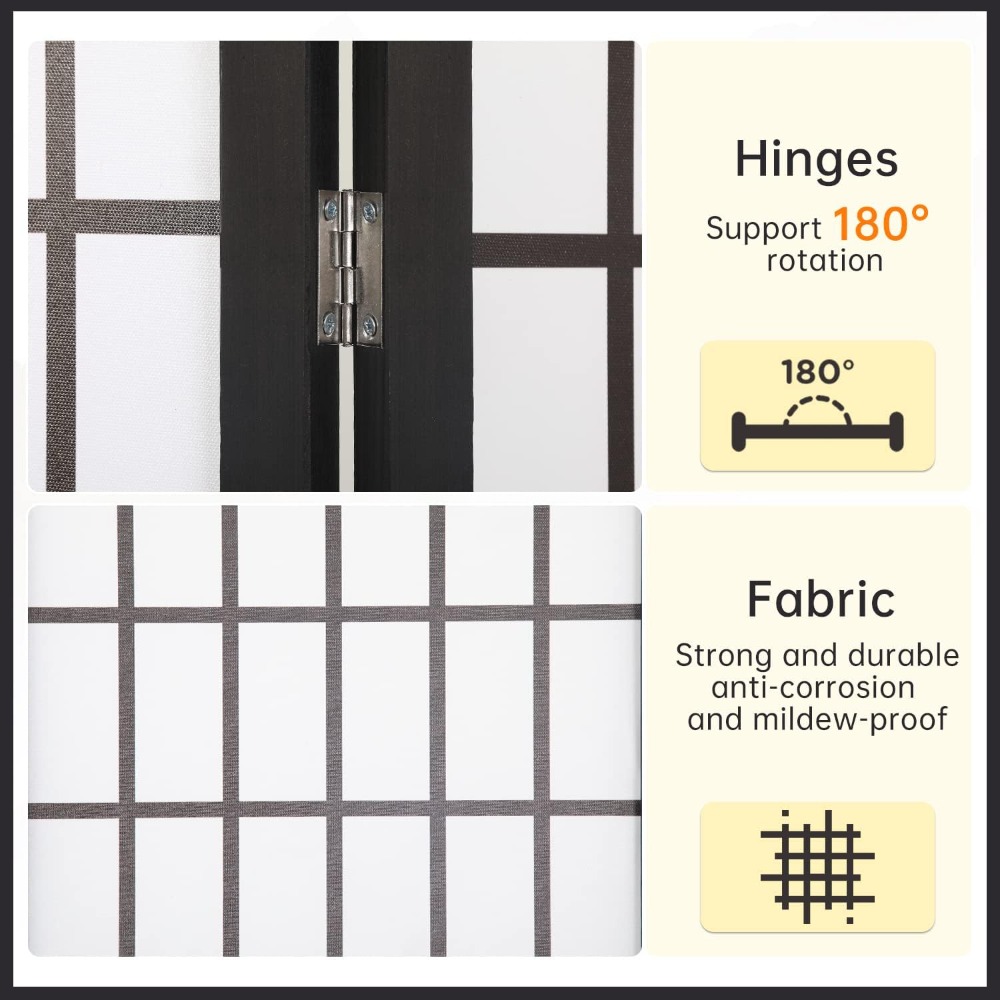4-Panel Shoji Room Divider, 6F - Shoji Screen Divider ulasan dan harga